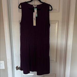 Nine Britton Purple Plum  Sheath Mini Dress